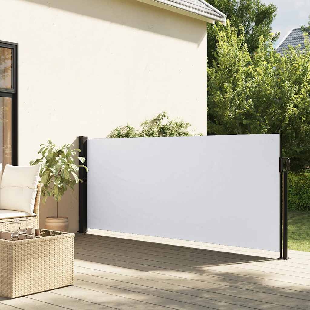 vidaXL Uittrekbaar Windscherm 100x500 cm Wit - 35% Korting!