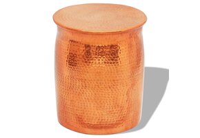 vidaXL Krukje/Bijzettafeltje Gehamerd Aluminium - 42% Korting!