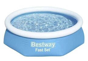 Bestway Fast Set Zwembad - 244x61 cm - Blauw - 40% Korting