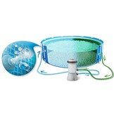 Intex opzetzwembad - 457x122 cm - blauw - accessoires oa. filterpomp & bal