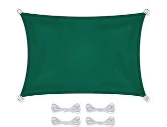 Groen Schaduwdoek Rechthoek 3x2m - 35% Korting!