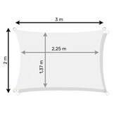 Groen Schaduwdoek Rechthoek 3x2m - 35% Korting!
