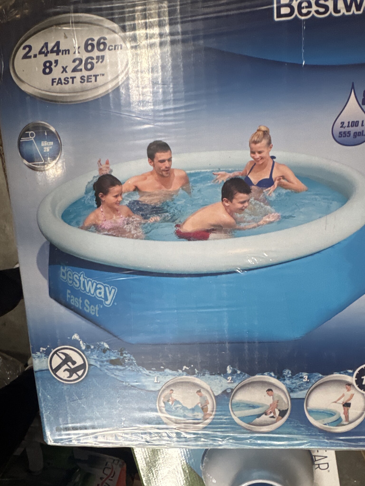 Bestway Fast Set Zwembad - Rond Blauw (40% Korting!)