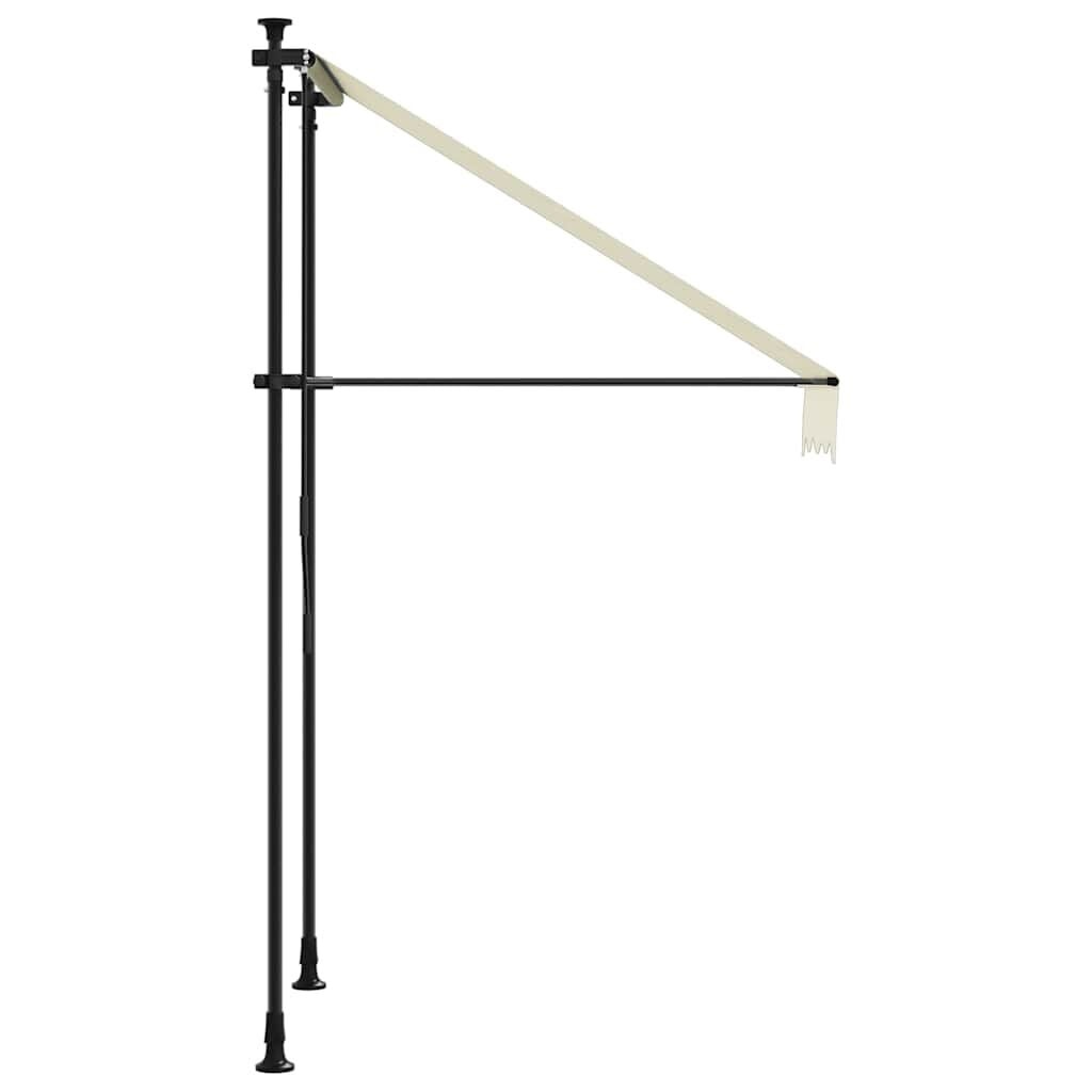 vidaXL Uittrekbare Luifel - 100x150 cm Crème - 65% Korting!