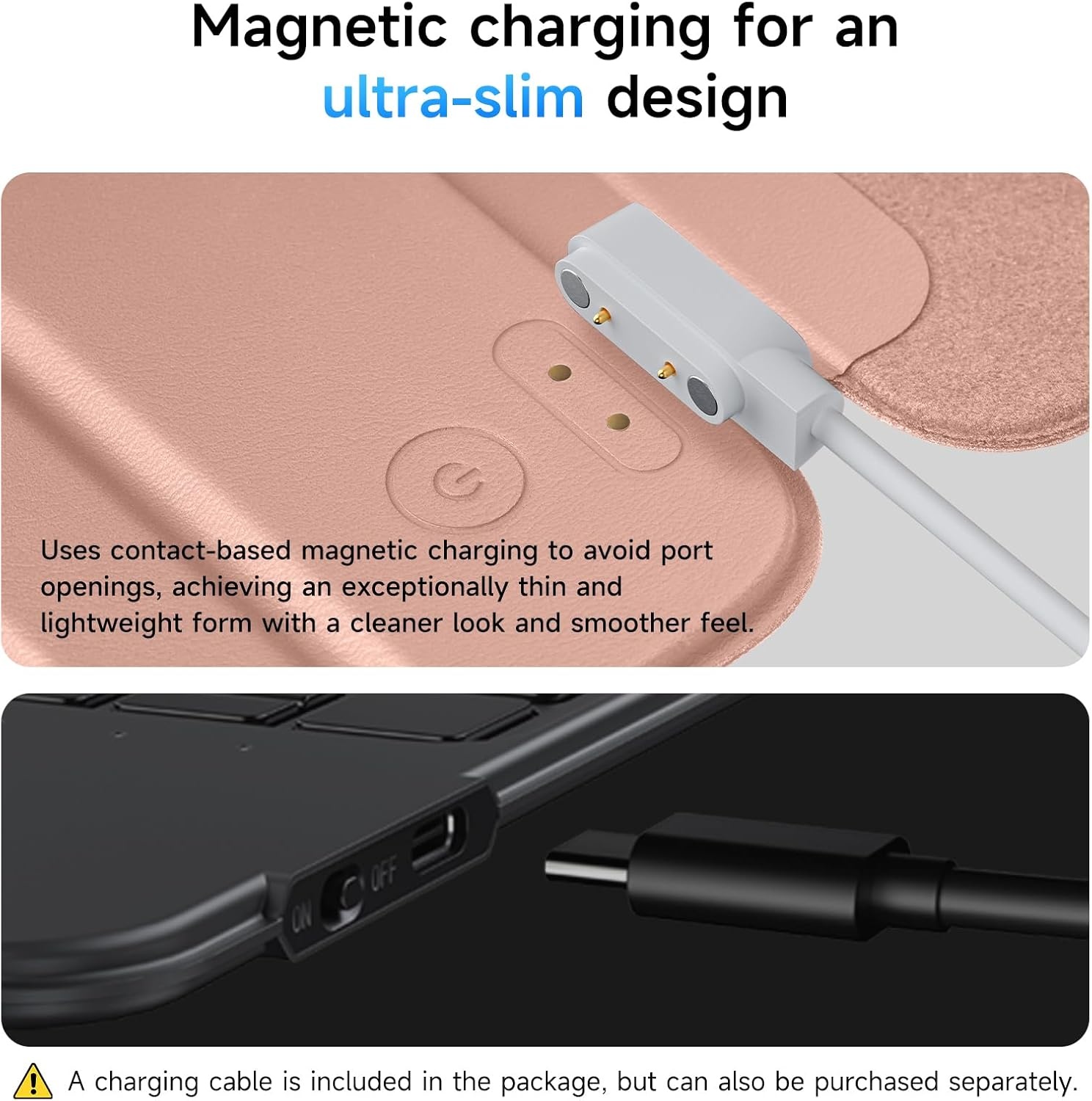 HOU Toetsenbord Cover iPad 10 Gen. Blauw - 30% Korting!