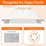 Lifewit Draaibare Puzzelplank (89x68.5cm) - 30% Korting!