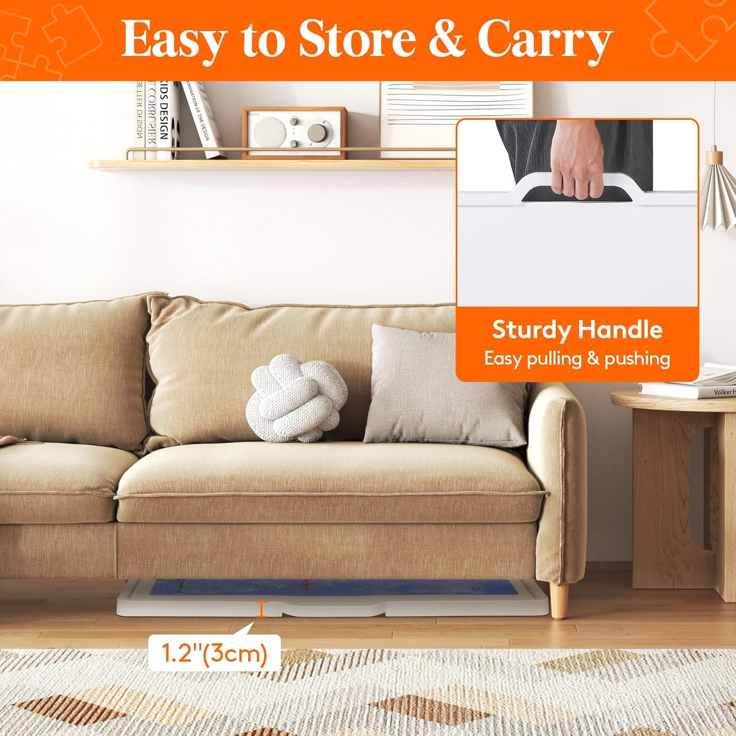 Lifewit Draaibare Puzzelplank (89x68.5cm) - 30% Korting!