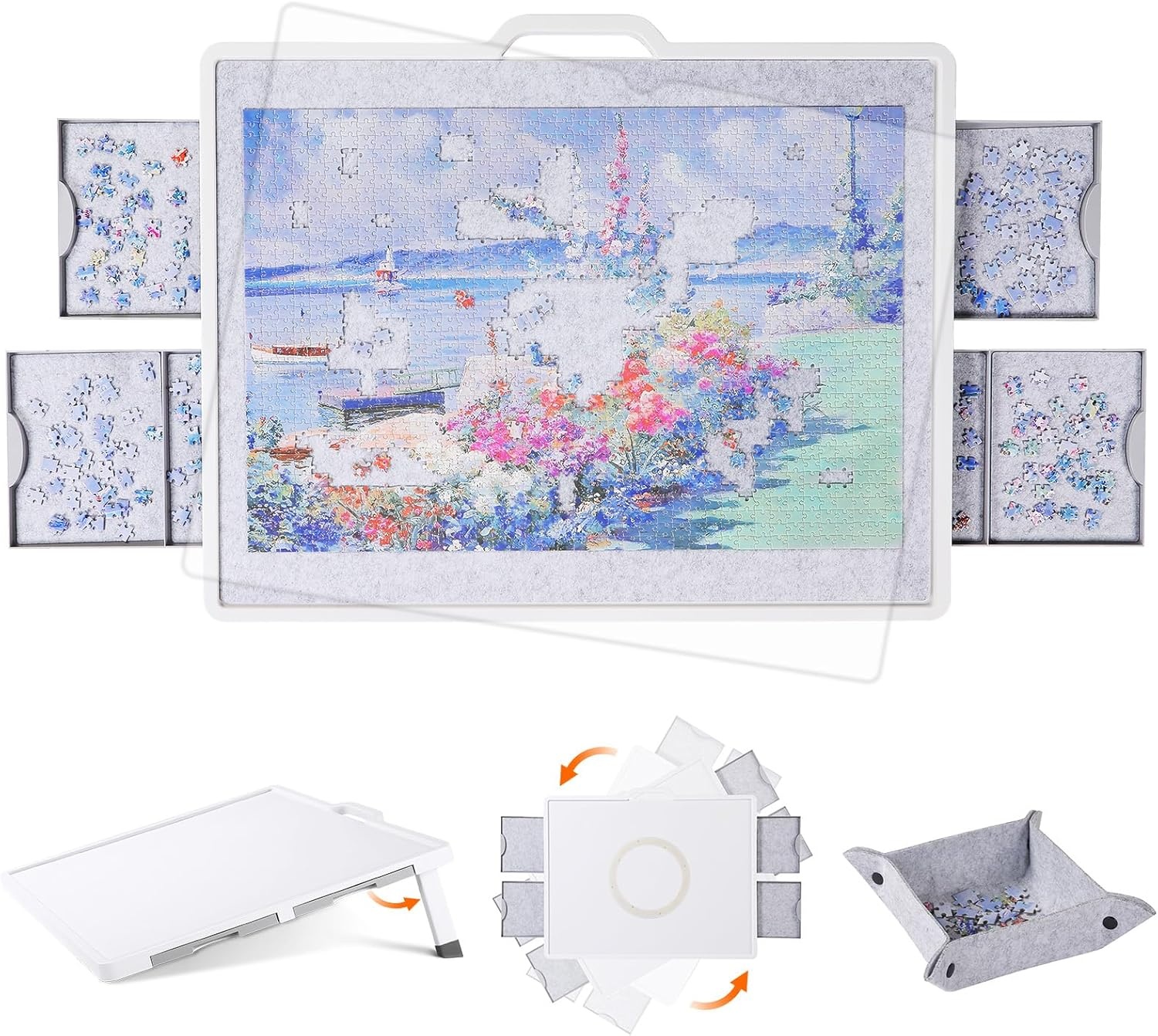 Lifewit Draaibare Puzzelplank (89x68.5cm) - 30% Korting!