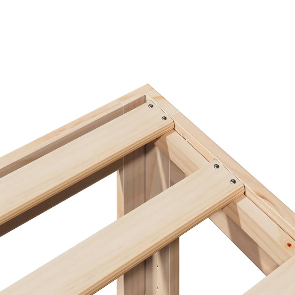 vidaXL Massief Grenenhouten Bedframe 90x200cm - 54% Korting!