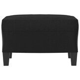 vidaXL Voetenbank Kunstleer Zwart - 60x50x41 cm - 70% Korting!