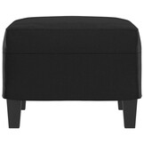 vidaXL Voetenbank Kunstleer Zwart - 60x50x41 cm - 70% Korting!