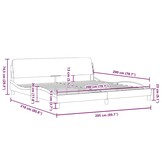 vidaXL Bedframe Fluweel 200x200cm Donkergroen - 54% Korting!