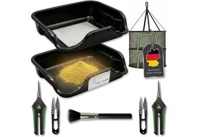 TINY FARM Trim Bin Set - 150 micron Zeef, Schaar & Net | Nu 30% Korting!