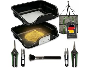 TINY FARM Trim Bin Set - 150 micron Zeef, Schaar & Net | Nu 30% Korting!