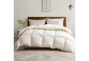 BPC Donsdekbed 135x200 cm - 30% Korting! Ganzendons & Biologisch Katoen