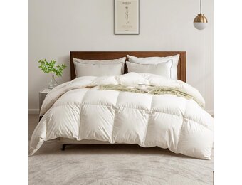 BPC Donsdekbed 135x200 cm - 30% Korting! Ganzendons & Biologisch Katoen