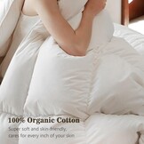 BPC Donsdekbed 135x200 cm - 30% Korting! Ganzendons & Biologisch Katoen