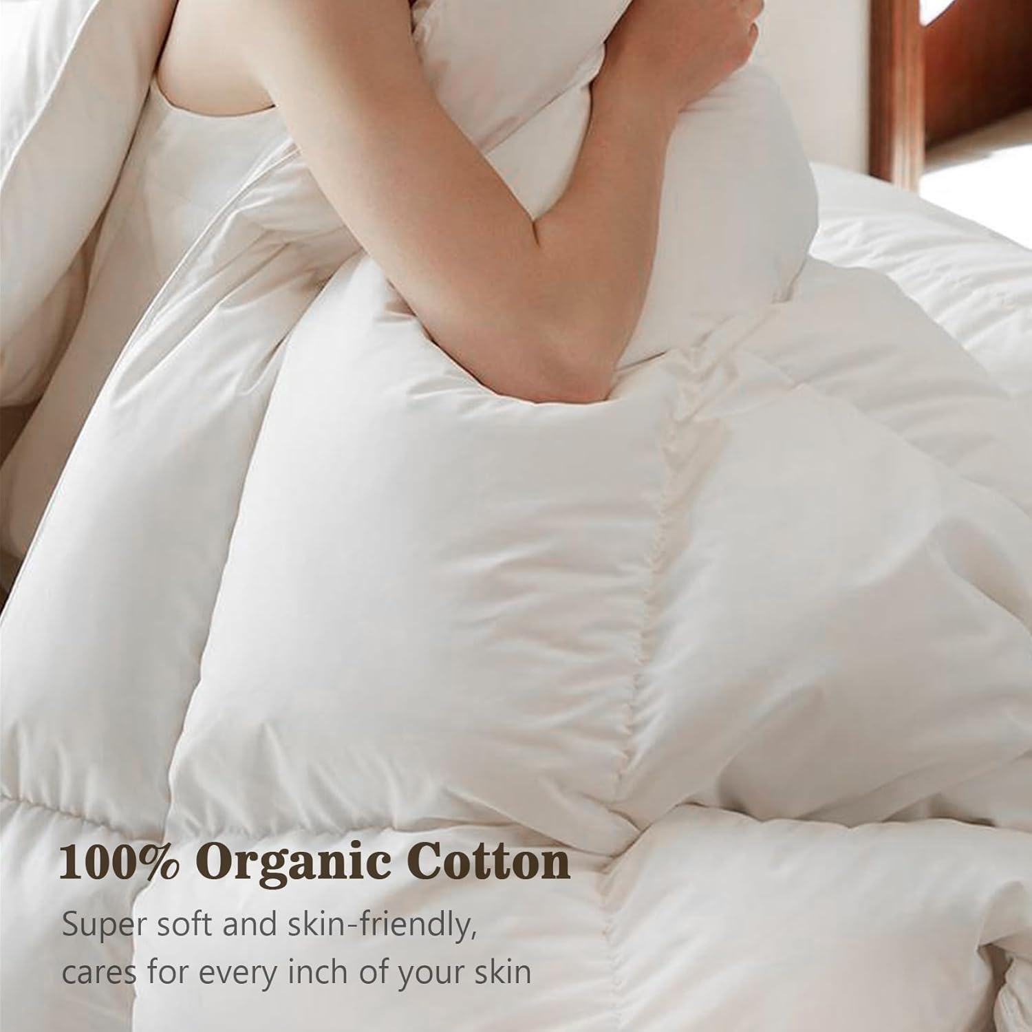 BPC Donsdekbed 135x200 cm - 30% Korting! Ganzendons & Biologisch Katoen