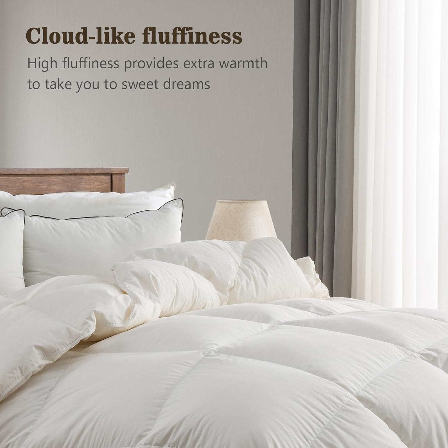 BPC Donsdekbed 135x200 cm - 30% Korting! Ganzendons & Biologisch Katoen