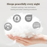 BPC Donsdekbed 135x200 cm - 30% Korting! Ganzendons & Biologisch Katoen