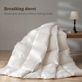 BPC Donsdekbed 135x200 cm - 30% Korting! Ganzendons & Biologisch Katoen