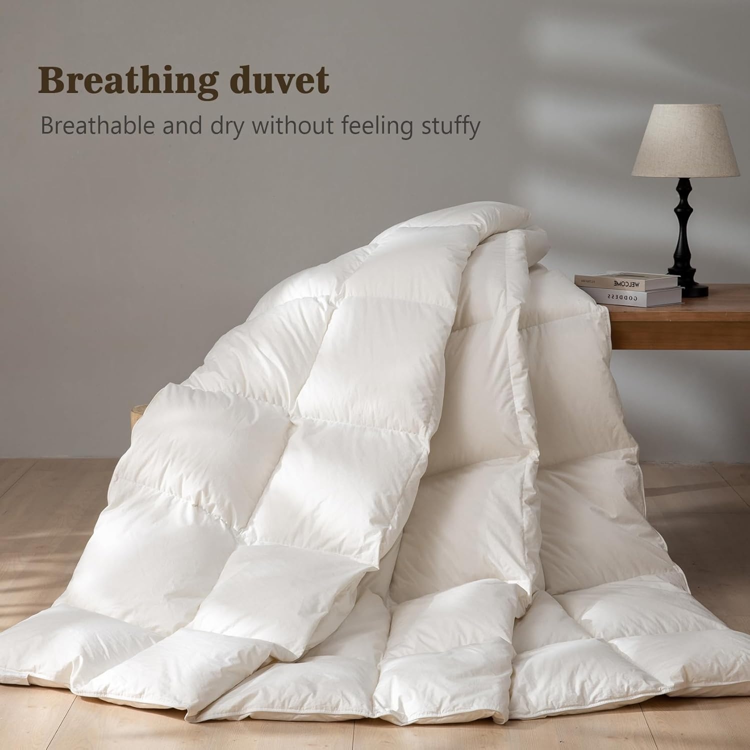 BPC Donsdekbed 135x200 cm - 30% Korting! Ganzendons & Biologisch Katoen