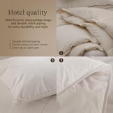 BPC Donsdekbed 135x200 cm - 30% Korting! Ganzendons & Biologisch Katoen