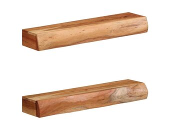 vidaXL Wandschappen (2 st) Massief Acaciahout - 65% Korting!