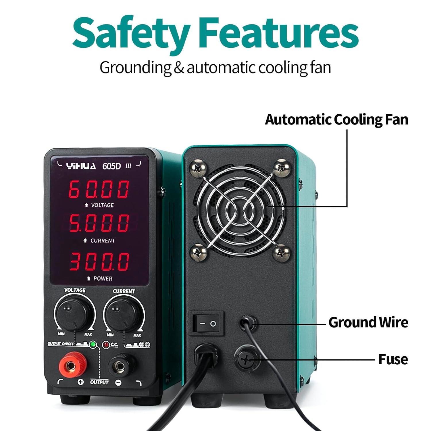 YIHUA 605D-III Lab Voeding: 60V/5A Regelbaar (30% Korting!)