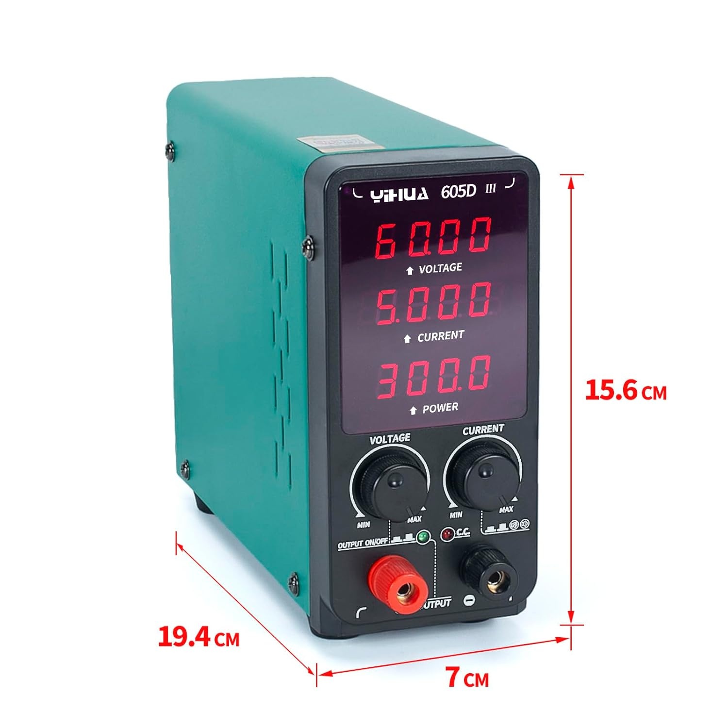 YIHUA 605D-III Lab Voeding: 60V/5A Regelbaar (30% Korting!)