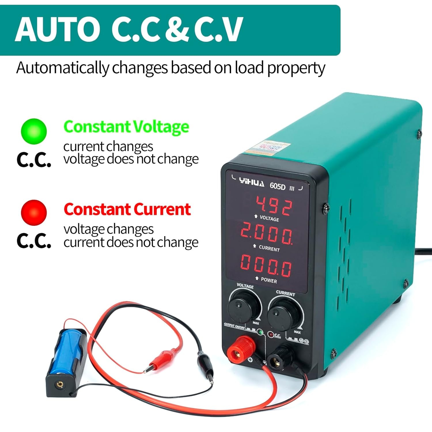 YIHUA 605D-III Lab Voeding: 60V/5A Regelbaar (30% Korting!)