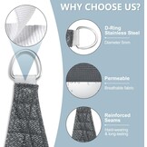 LOVE STORY Schaduwzeil 2x3m Antraciet - 30% Korting