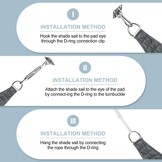 LOVE STORY Schaduwzeil 2x3m Antraciet - 30% Korting