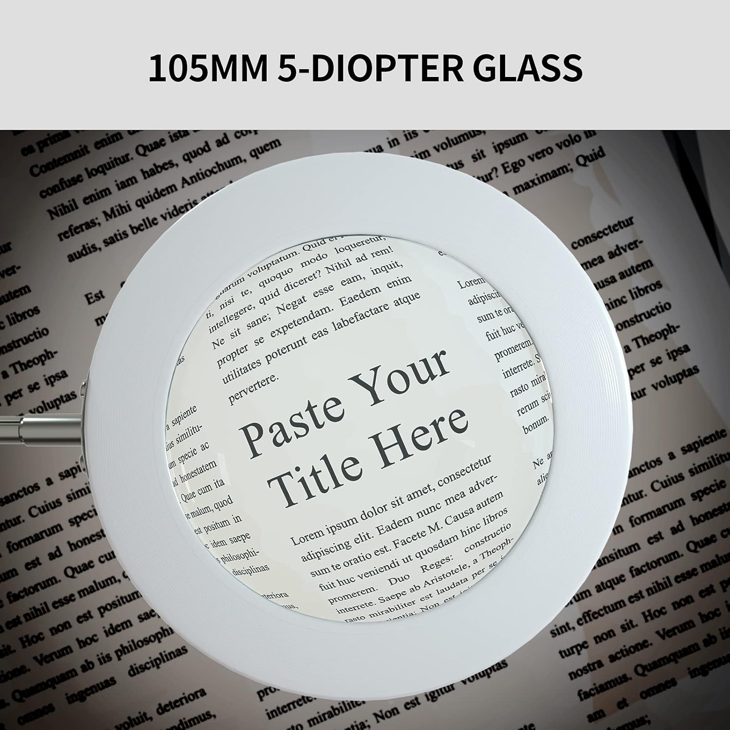 Loeplamp 105mm 5D Glas - 3 Kleuren, 10 Dimstanden | 30% Korting