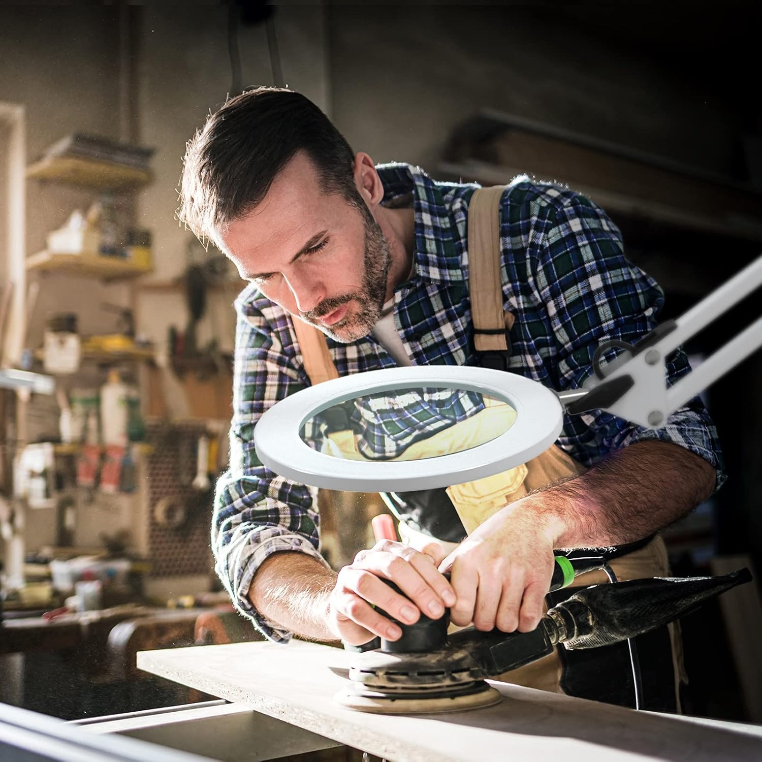 Loeplamp 105mm 5D Glas - 3 Kleuren, 10 Dimstanden | 30% Korting