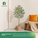 CROSOFMI Kunst Olijfboomplant 120cm - Nu 30% Korting!