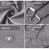 Dripex Waterdichte Zonnedoek Rechthoek 5x7m - Nu 30% Korting!