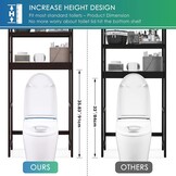 SMIBUY Bamboe Badkamerrek (Donkerbruin) - 30% Korting!