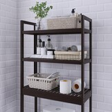 SMIBUY Bamboe Badkamerrek (Donkerbruin) - 30% Korting!