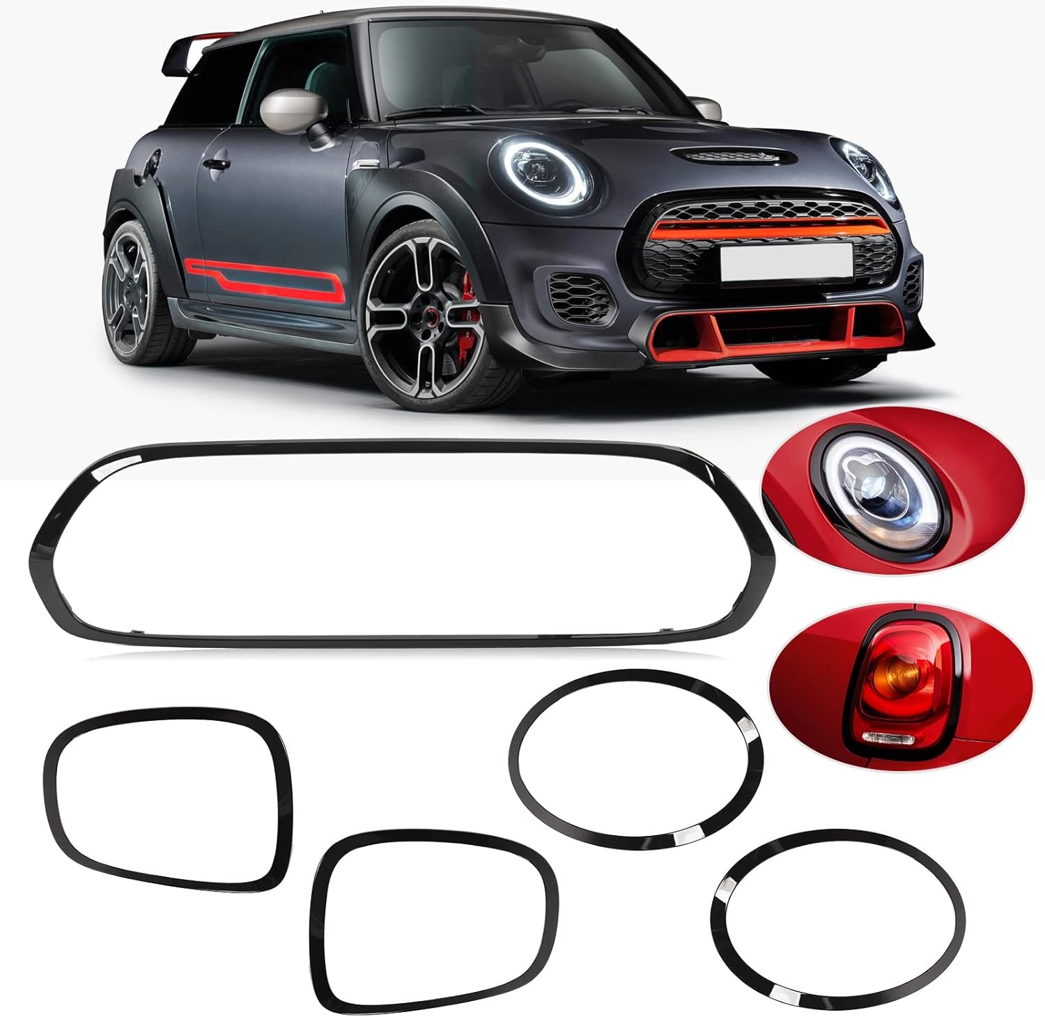 Fydun Gloss Black Grille Omlijsting Mini F55/F56/F57 (30% Korting)