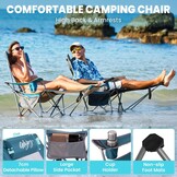 #WEJOY 2-in-1 Campingstoel, Opvouwbaar met Voetensteun - 30% Korting!