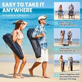 #WEJOY 2-in-1 Campingstoel, Opvouwbaar met Voetensteun - 30% Korting!