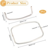 2x CHGCRAFT Aluminium Handtas Frame (30% Korting) - Maak je Eigen Unieke Tassen!