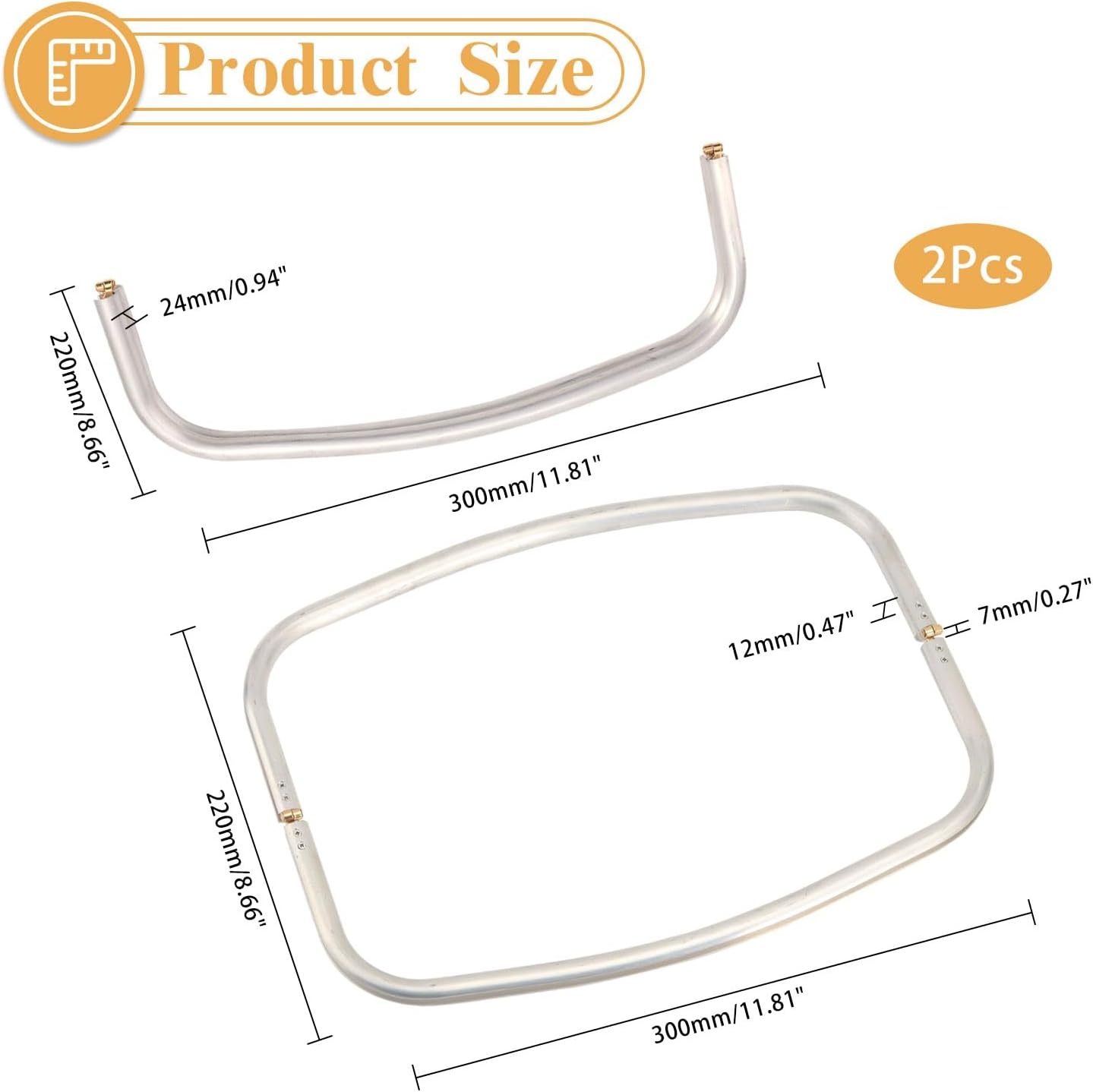 2x CHGCRAFT Aluminium Handtas Frame (30% Korting) - Maak je Eigen Unieke Tassen!