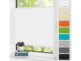 Plisseerrolgordijn - Zonder Boren - 30% Korting