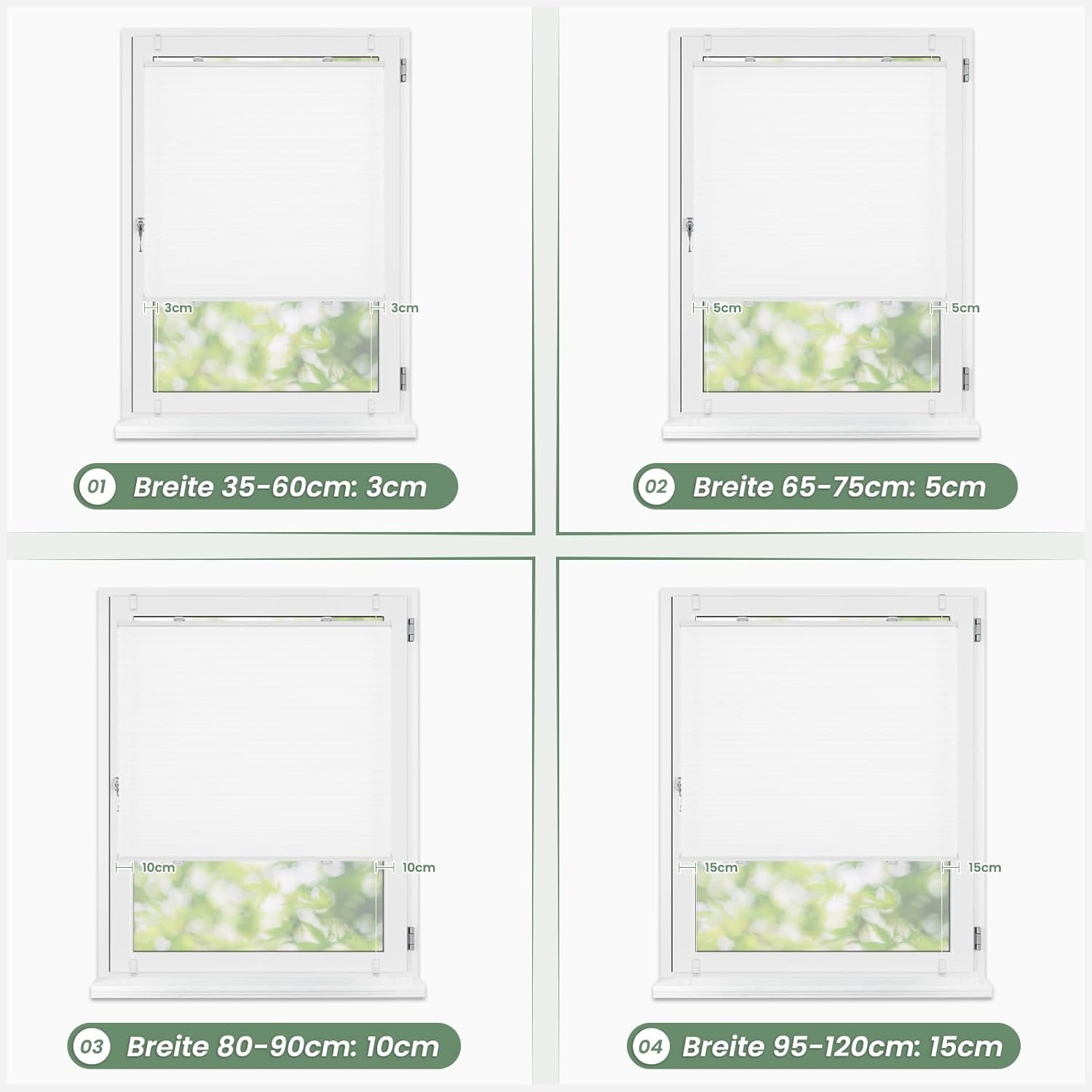 Plisseerrolgordijn - Zonder Boren - 30% Korting