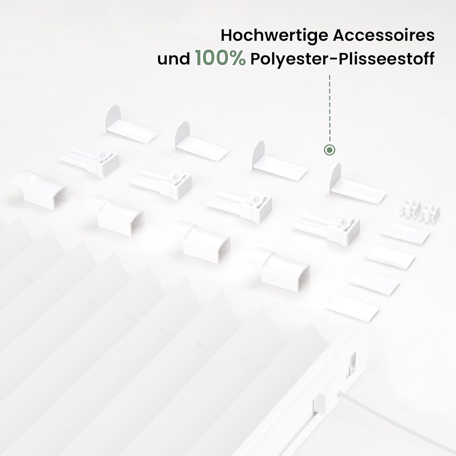 Plisseerrolgordijn - Zonder Boren - 30% Korting