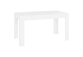 vidaXL Eettafel 140cm Wit Bewerkt Hout - 55% Korting!