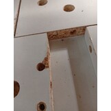 vidaXL Eettafel 140x74,5x76 cm bewerkt hout wit