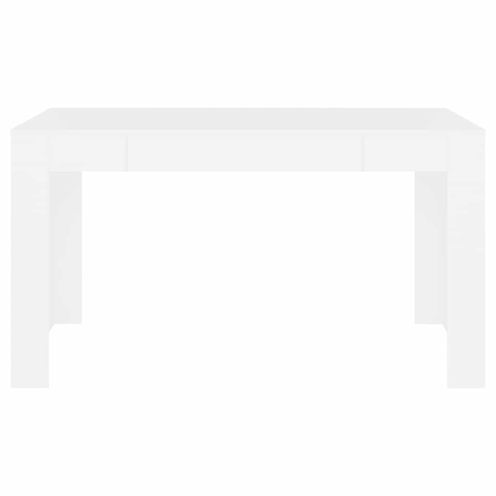 vidaXL Eettafel 140x74,5x76 cm bewerkt hout wit